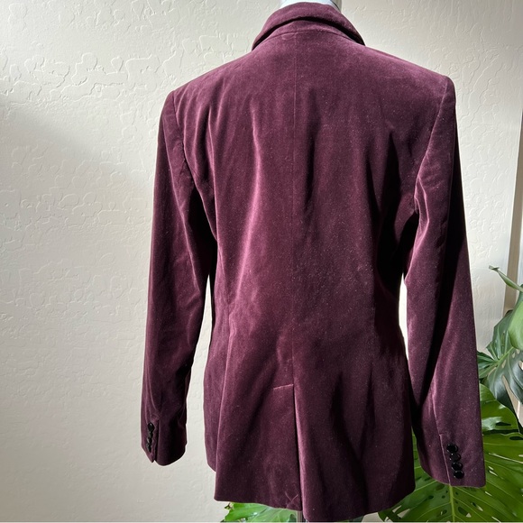 Ralph Lauren Burgundy Velvet Blazer US12 $265 - Picture 9 of 15